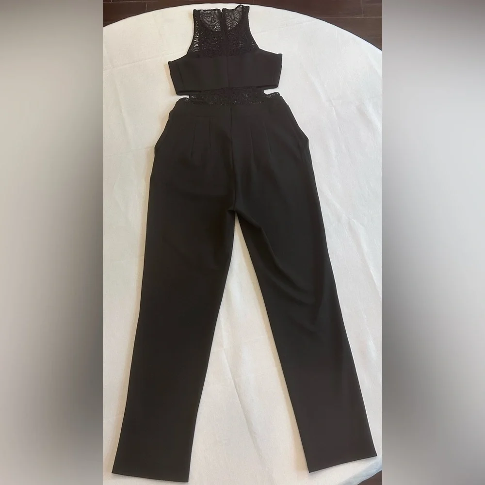 EXPRESS Y2K Women’s Sleeveless Lace Jumpsuit, Size 2 - Picture 5 of 6